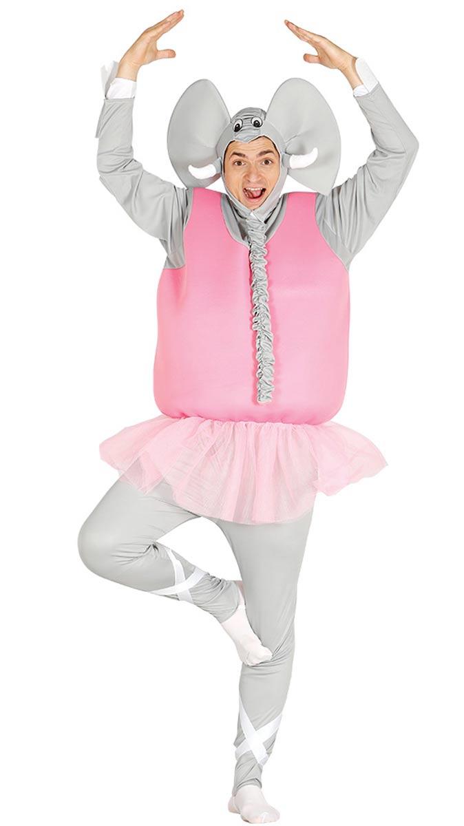 Elephant Ballerina Adult Mascot Fancy Dress Costume by Guirca 84607 available here at Karnival Costumes online party shop