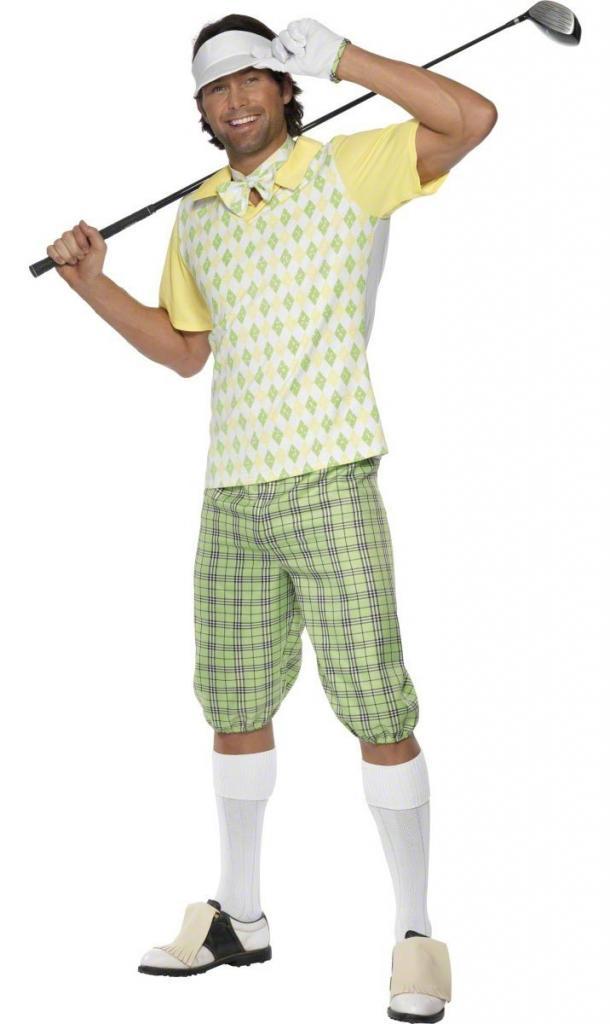 Adult Gone Golfing Fancy Dress Costume