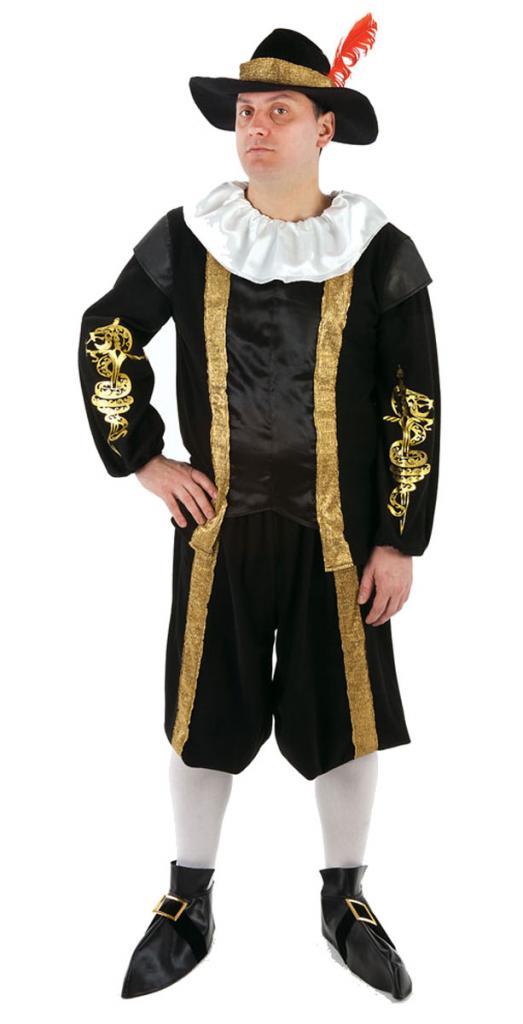 Dark Adder or Romeo Costume for Men by Palmer Agencies 3135A available here at Karnival Costumes online party shop