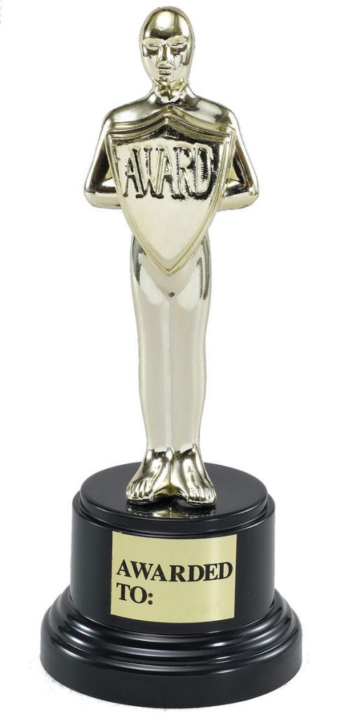 Hollywood Movie Award Statuette by Bristol Novelties GJ143 from Karnival Costumes