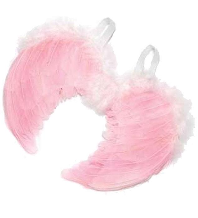 Mini Pink Feather Angel Wings