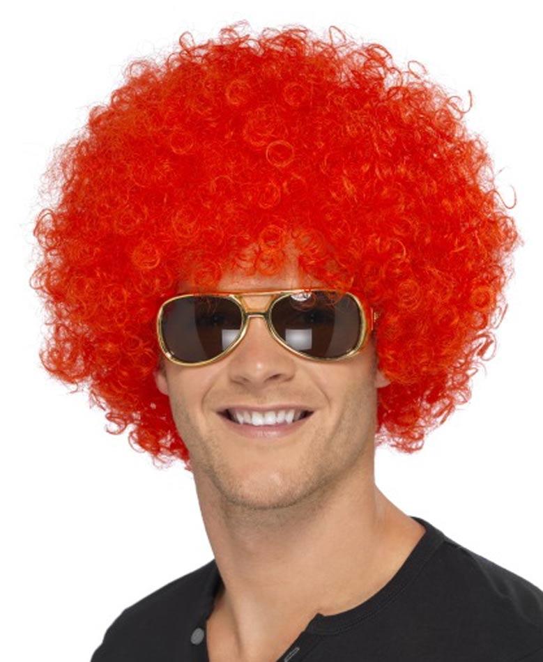 Clown Afro Red Wig - 120gr by Smiffy 42089 available here at Karnival Costumes online party shop