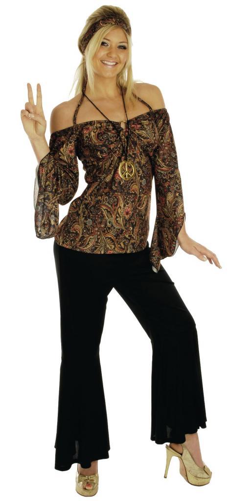 Hippie Chic adult costume by Fun Shack 2274 available here at Karnival Costumes online party shop