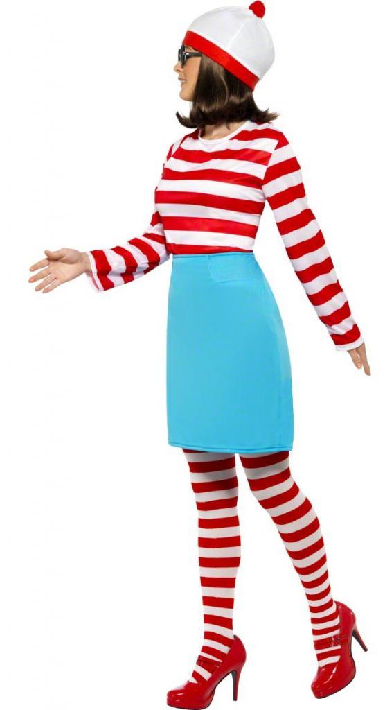 Womens Wheres Wally costume - Adult Costumes - Wheres Waldo - Side View
