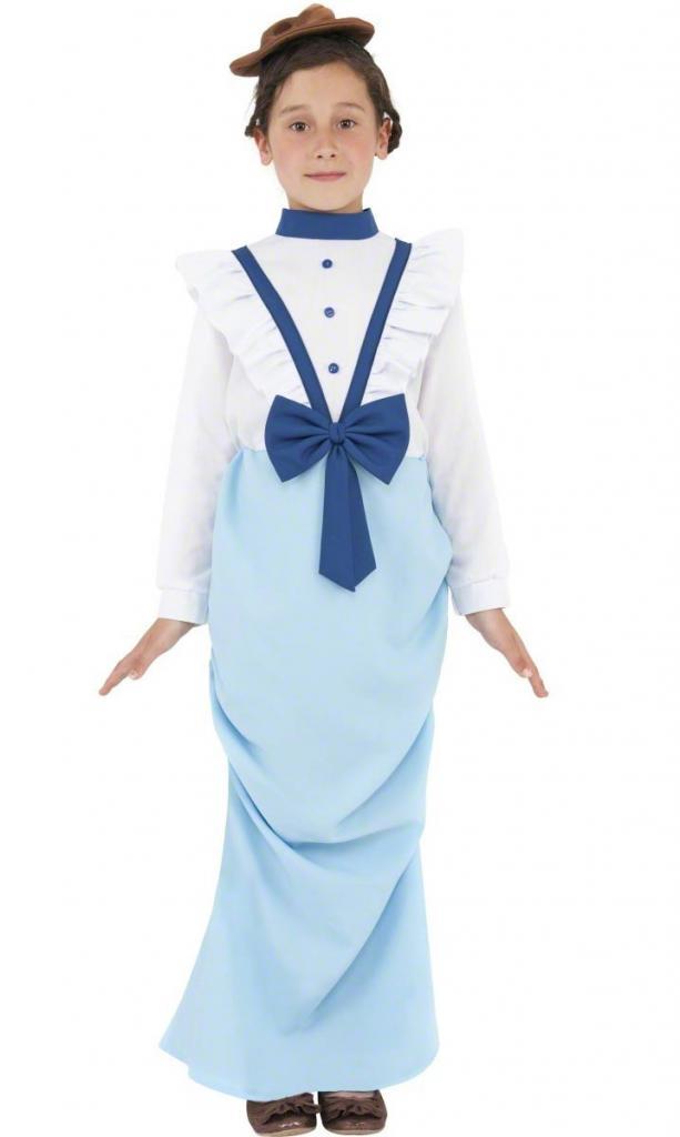 Posh Victorian Giel Fancy Dress Costume by Smiffys 38638 available here at Karnival Costumes online party shop