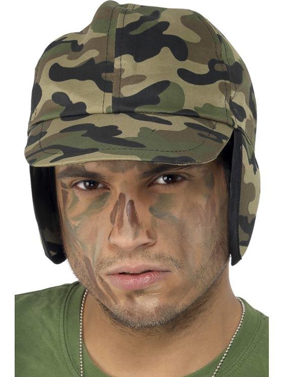 Army Camouflage Cap with Ear Flaps