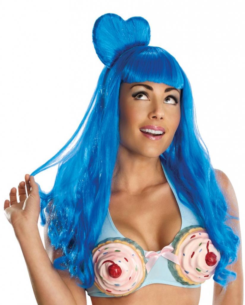 Katy Perry California Girl Wig in Blue - Pop Star Costume Wigs