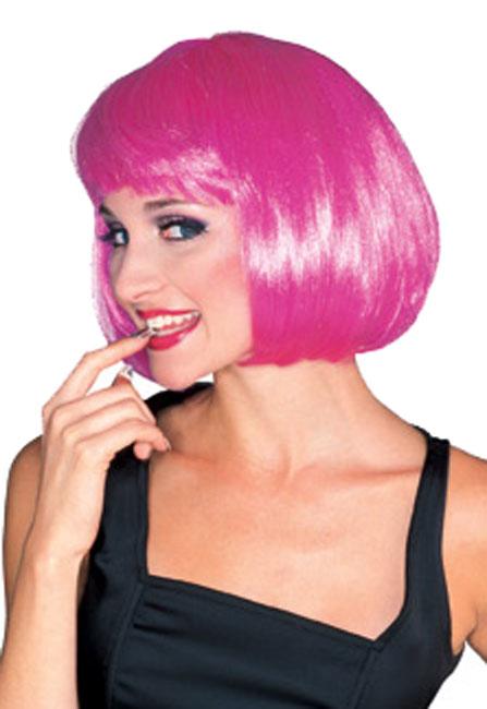 Super Model Wig in Hot Pink by Rubies 50496 from a collection of costume wigs at Karnival Costumes online party shop