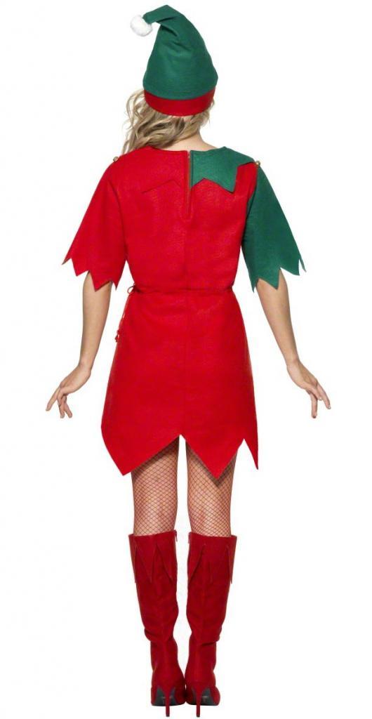 Elf Costume - Ladies Christmas Costumes - Back View