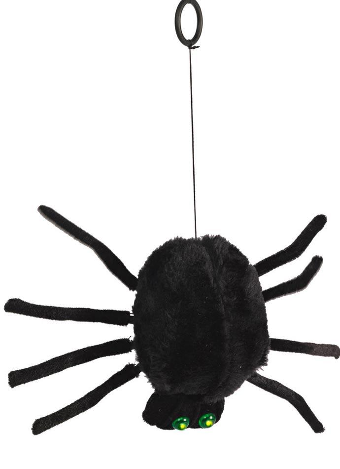 Halloween Decoration Dropping Dangling Spider with Light Up Eyes by Premier Decorations HB152140 available at Karnival Costumes