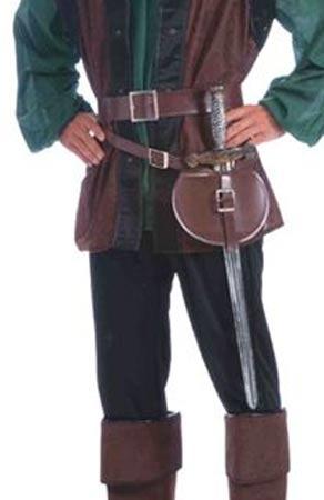 Medieval Belt and Sword BA466 Robin Hood Costume Accessory available here at Karnival Costumes online party shop