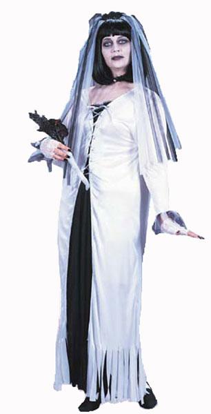 Skeleton Bride Full Cut Costume ref: 3185 available here at Karnival Costumes online Halloween party shop