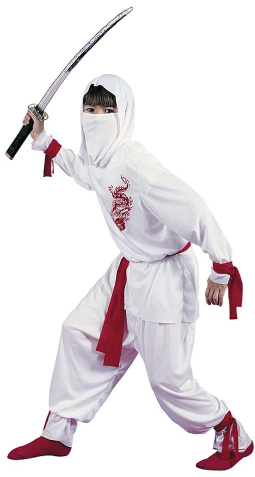 White Ninja Costume - Childrens Costumes and Fancy Dress
