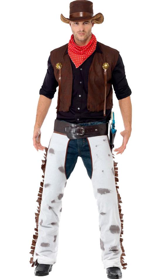 Cowboy Adult Fancy Dress Costume By Smiffy 20471 Karnival Costumes Image