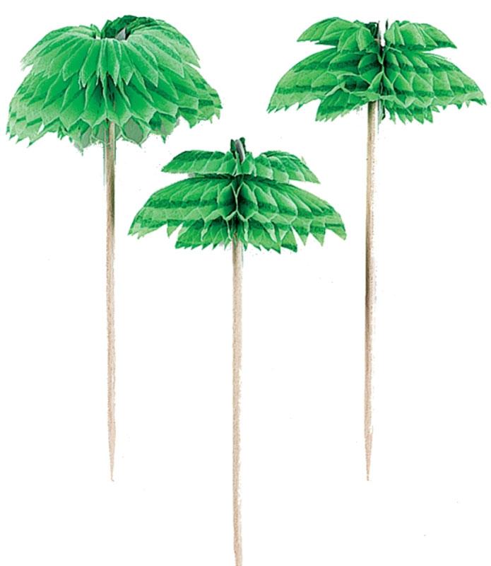 Palm Tree Honeycomb Picks from a collection of Beach Party Accessories at Karnival Costumes your fancy dress specialists