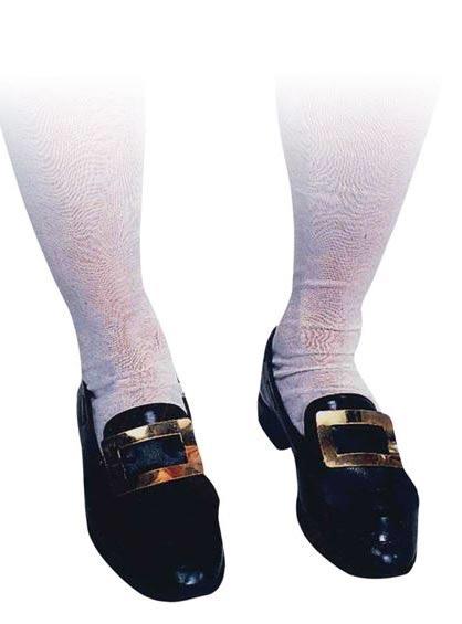 A pair of gentlemen's knee socks in white from a collection of adult socks at Karnival Costumes online party shop