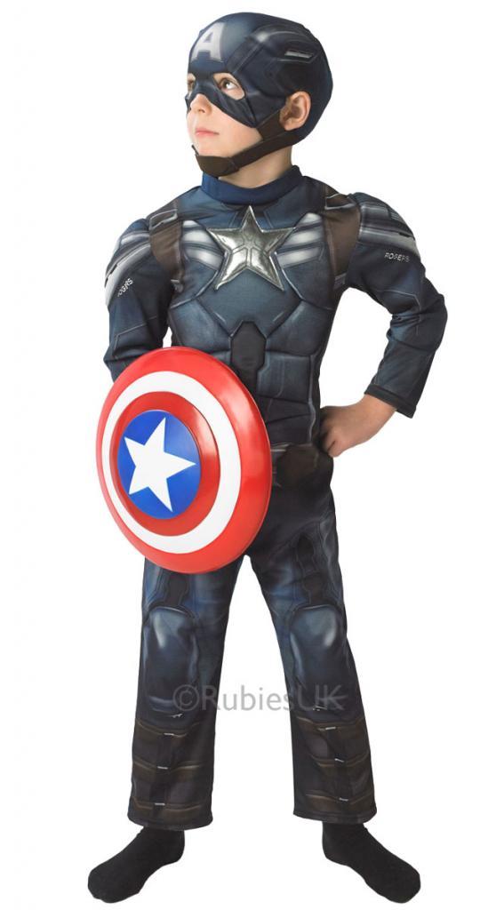 The Winter Soldier Captain America Fancy Dress Costume for Boys from Karnival Costumes