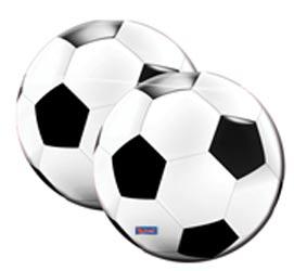 Round Football Party Napkins 20 pkt from a collection of party goods at Karnival Costumes