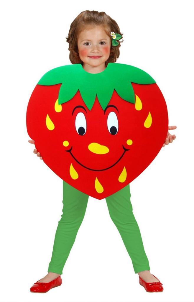 Alternative view of our Instant Strawberry Costume for younger children at Karnival Costumes