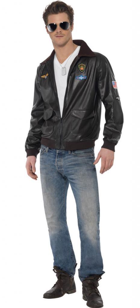 USAF official Top Gun Bomber Jacket Costume by Smiffys 39447 available here at Karnival Costumes online party shop