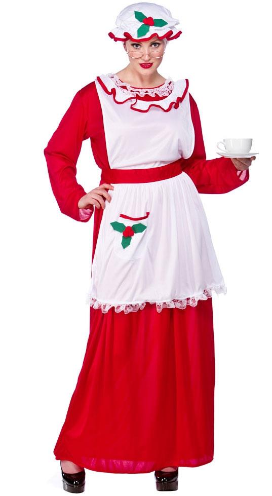 Mrs Santa Claus Christmas Costume for Ladies by Wicked XM-4526 ...