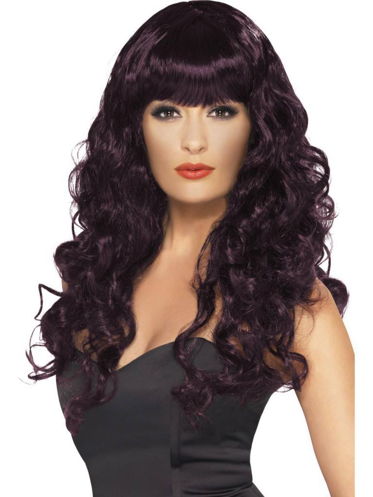 Sexy Siren Wig in Plum from Karnival Costumes