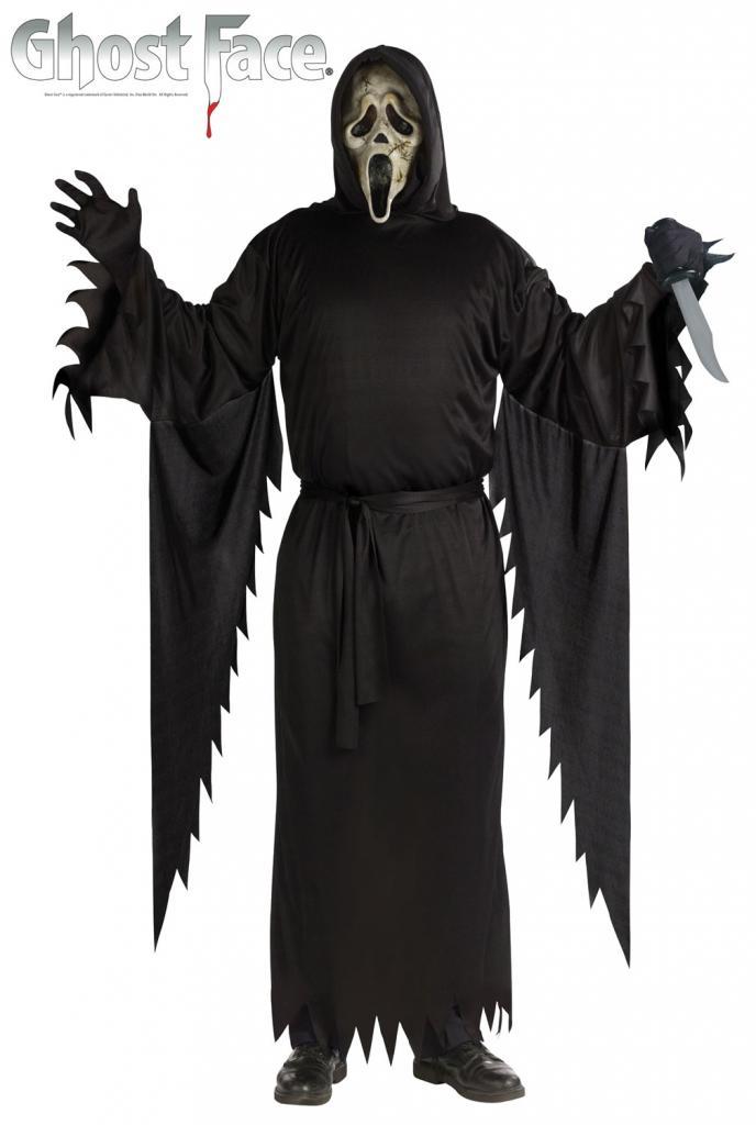 Zombie Ghost Face Adult Fancy Dress Costume