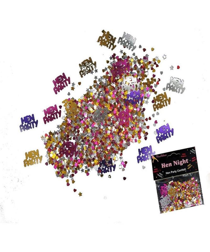Hen Night Party Confetti Mix by Alandra CONFETTI-HEN available from a range of Hen Night partyy goods here at Karnival Costumes online party shop