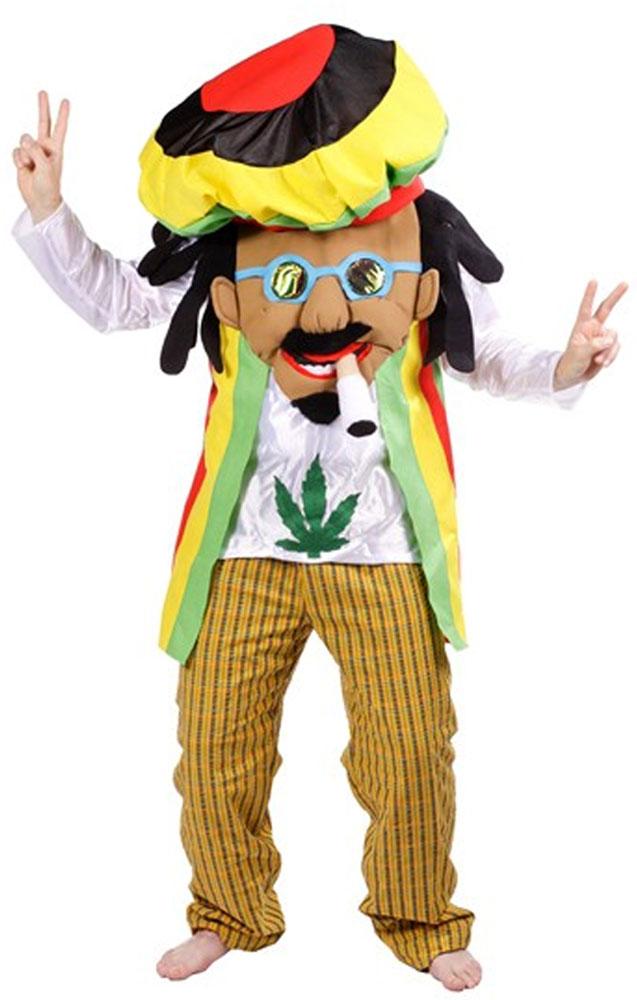 Rastafarian Big Head Costume by Nines d'Onil D5017 for men qualifies for Free Shipping in the UK from Karnival Costumes