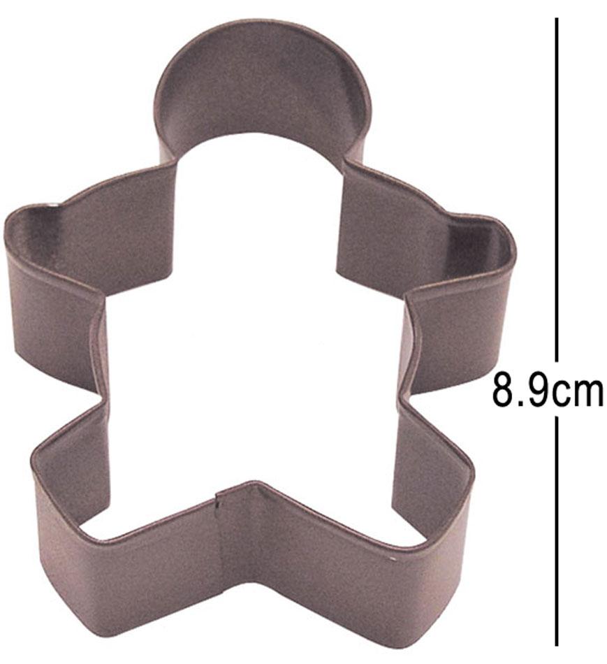 Gingerbread Man Cookie Cutter measuring approx 3.5" and available from Karnival Costumes