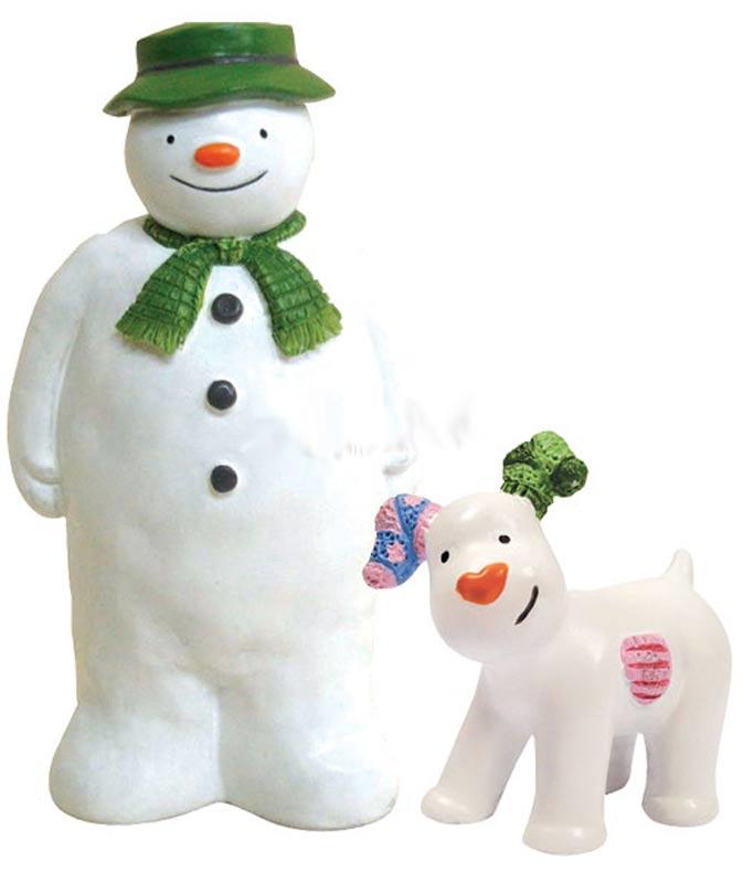 Snowman and Snowdog Cake Figurine Set by Creative Party and available from Karnival Costumes