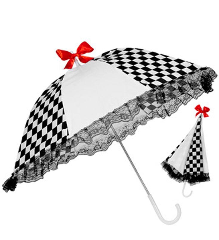 Circus Pierrot Clown Parasol or Umbrella by Widmann 05743 | Karnival ...