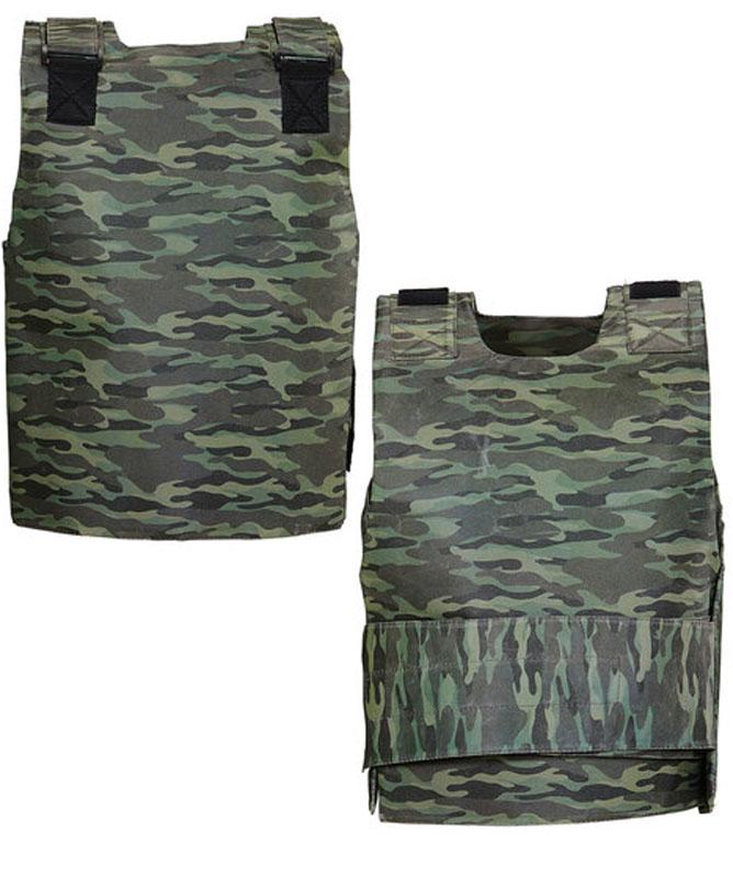 Boy's costume Camouflage Bulletproof Vest by Widmann 28563 and available from Karnival Costumes