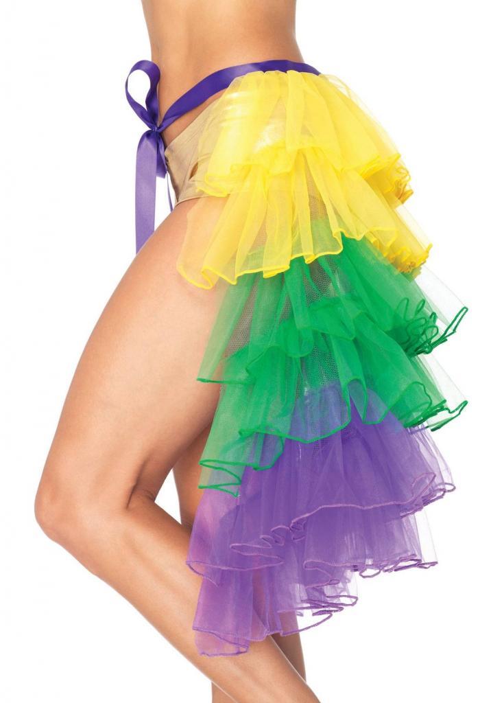 Mardi Gras Organza Tutu with Layered Bustle by Leg Avenue A2017 and available in the UK from Karnival Costumes