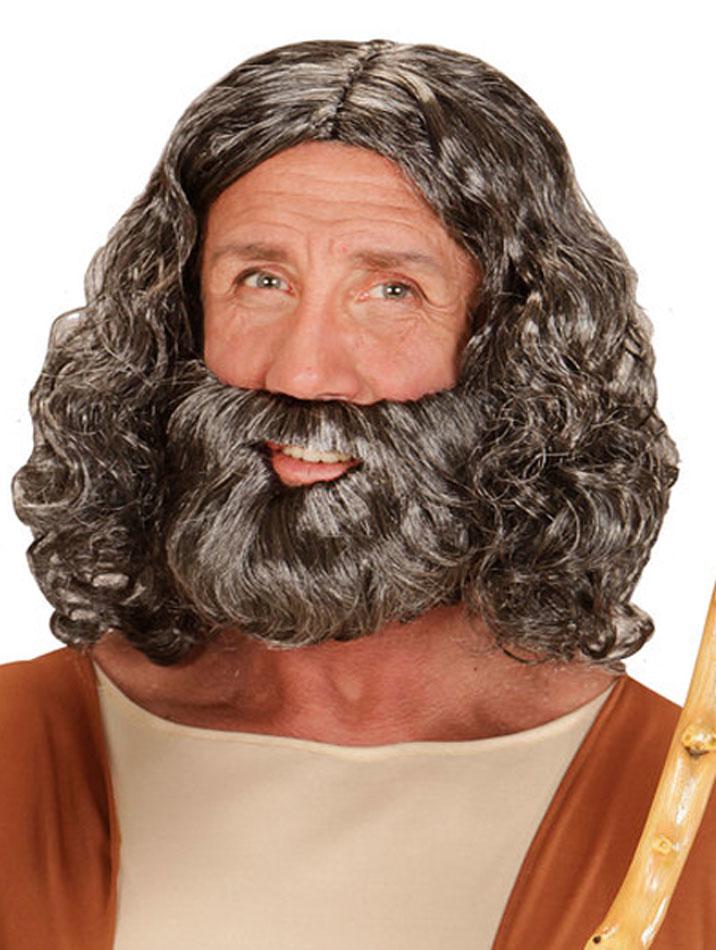 Biblical Wig and Beard Set for your prophet or disciple costume. By Widmann 04947 and available direct from Karnival Costumes online party shop
