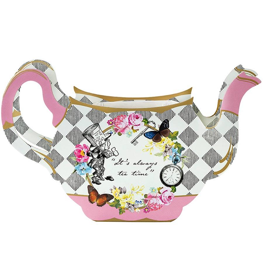 Truly Alice Whimsical Tea Pot Vase by Talking Tables TEAPOTVASE available here from the Truly Alice collection at Karnival Costumes online party shop