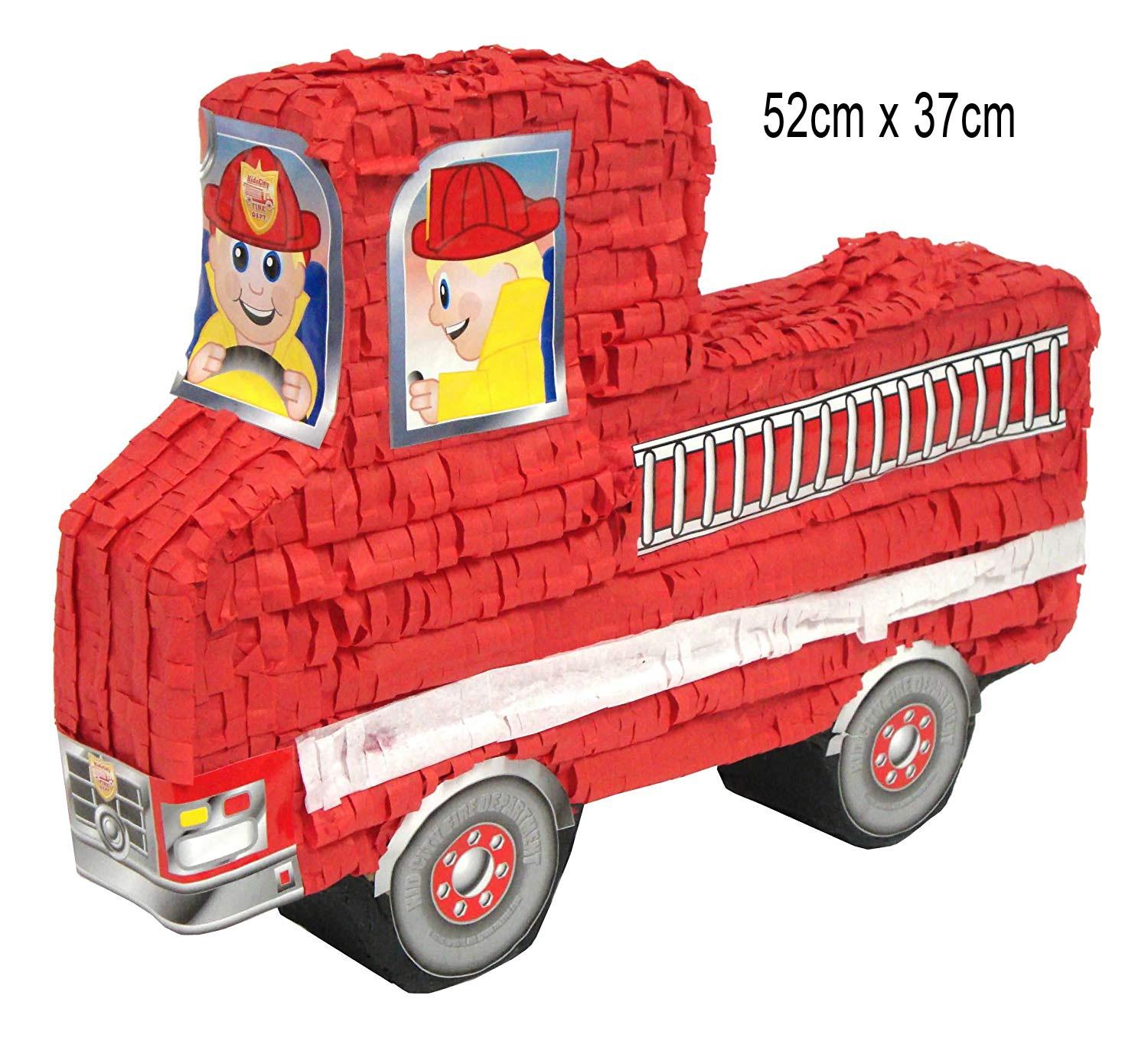 Fire Engine Pinata by Aztec Imports of Mexico PF123E available in the UK here at Karnival Costumes online party shop