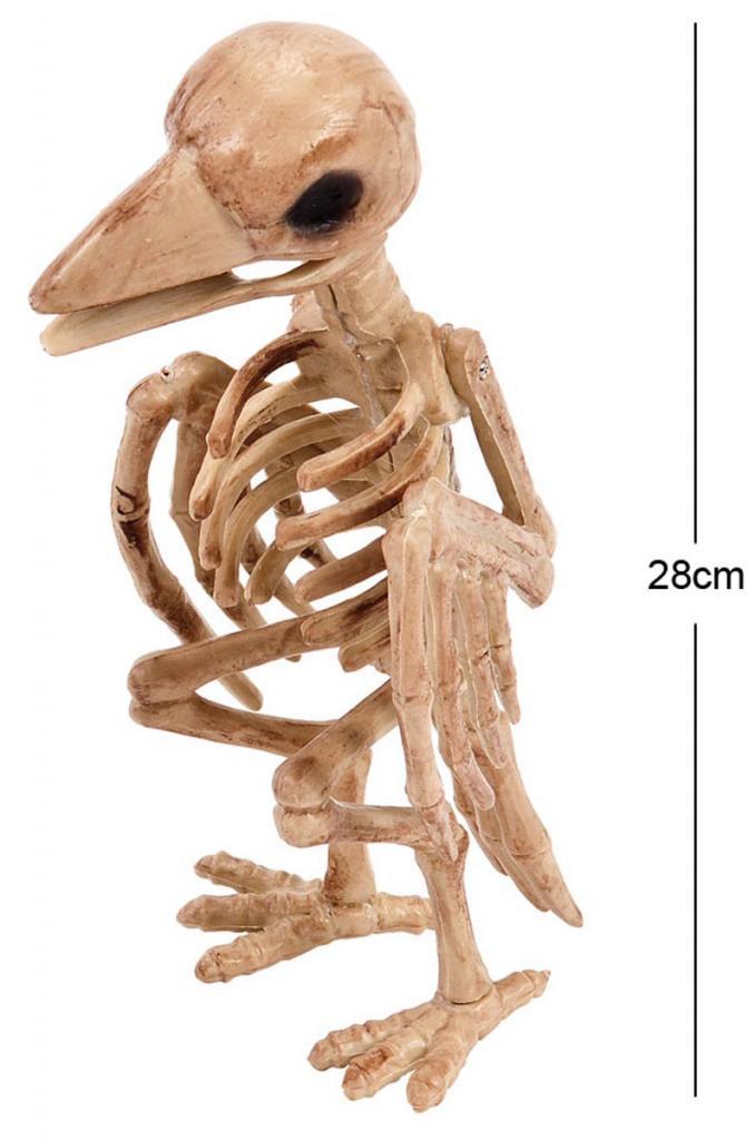 Zombie Raven Halloween Decoration Skeleton 28cm by Palmer Agencies 6323 available here at Karnival Costumes online Halloween shop