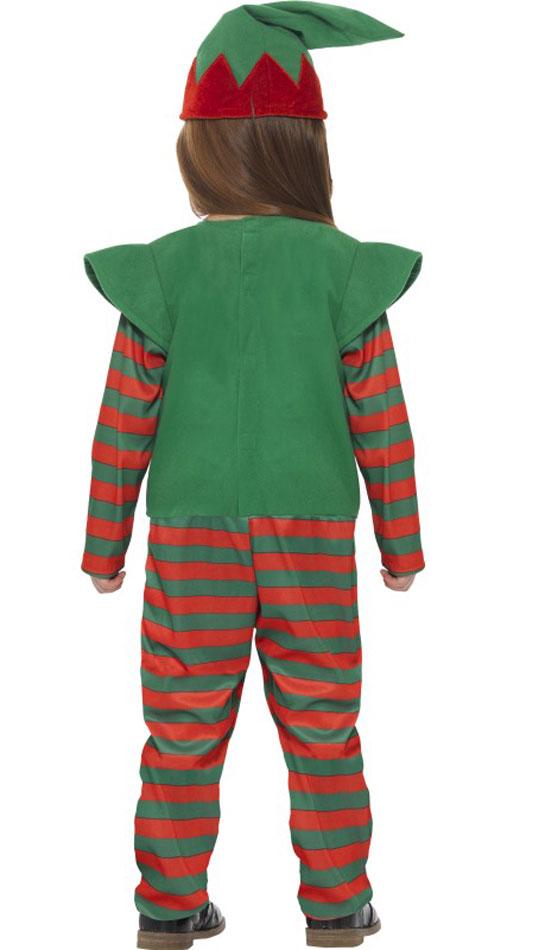 Workshop Elf Costume for toddlers in sizes toddler and small 21489 available here at Karnival Costumes online Christmas Party Shop