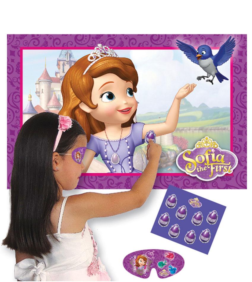 Disney Sofia the First Pin the Amulet Party Game by Amscan 997173 ...