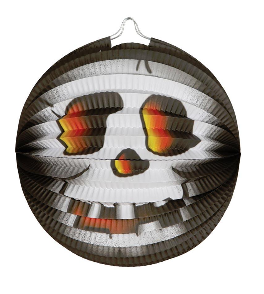 Halloween Skull Lantern 26cm dia by Guirca 19658 and available here at Karnival Costumes online party shop