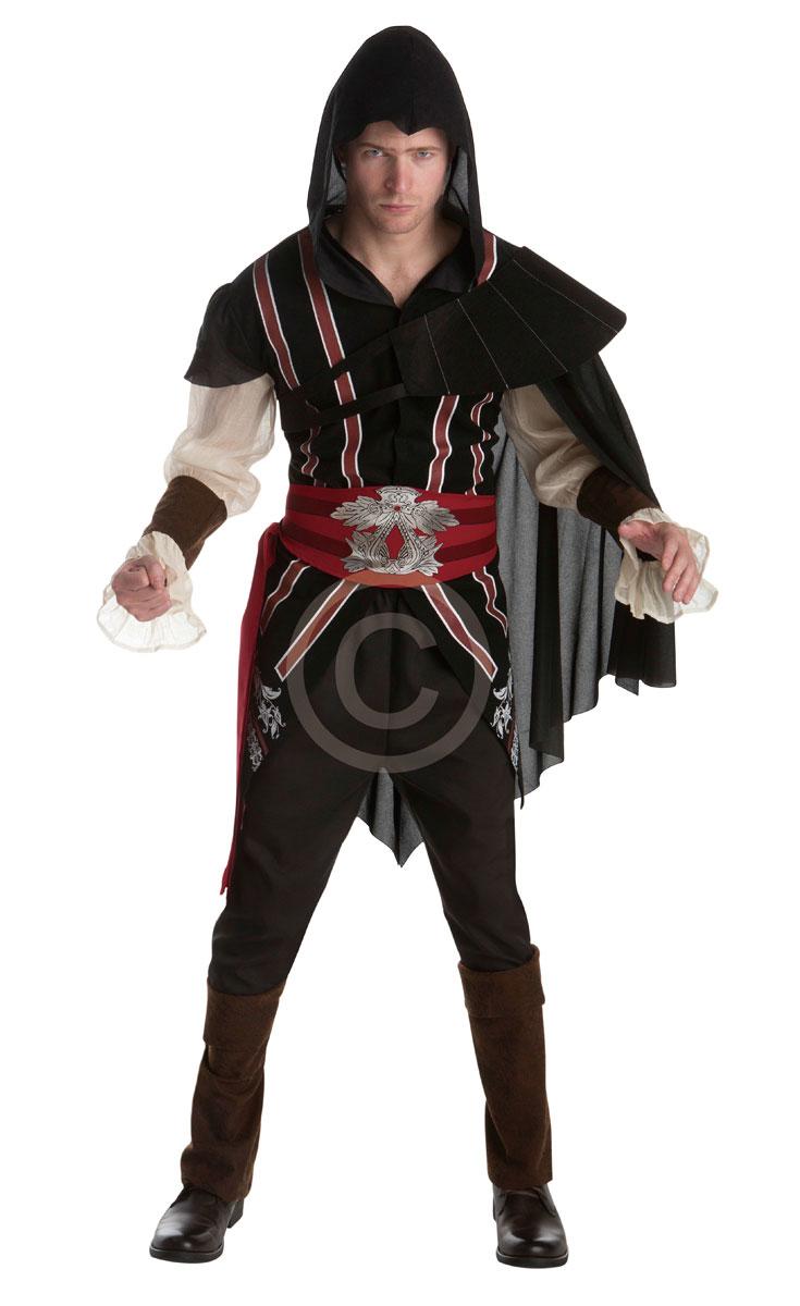 Assassin's Creed Ezio Audtore Costume for Adults AF042 and AF043 available in the UK here at Karnival Costumes online party shop