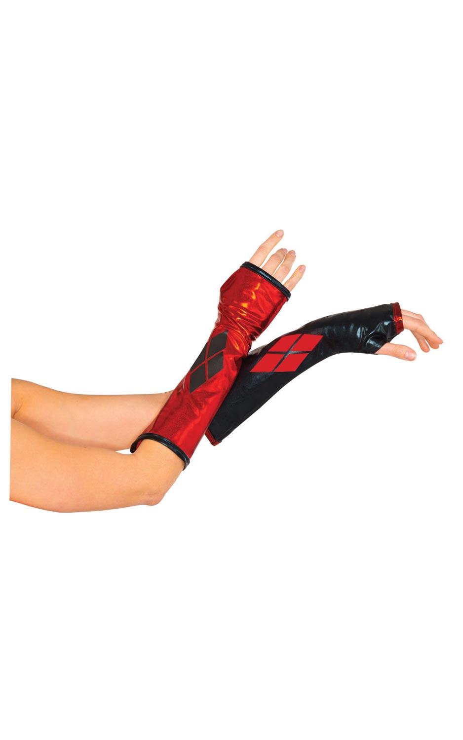 adult sized Harley Quinn Gauntlets by Rubies 32227 available here at Karnival Costumes online superhero party shop