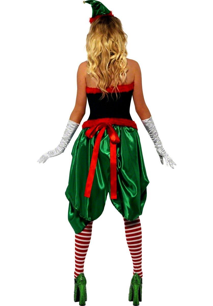 Fever Elf Burlesque Costume  26219 available here at Karnival Costumes online Christmas party shop
