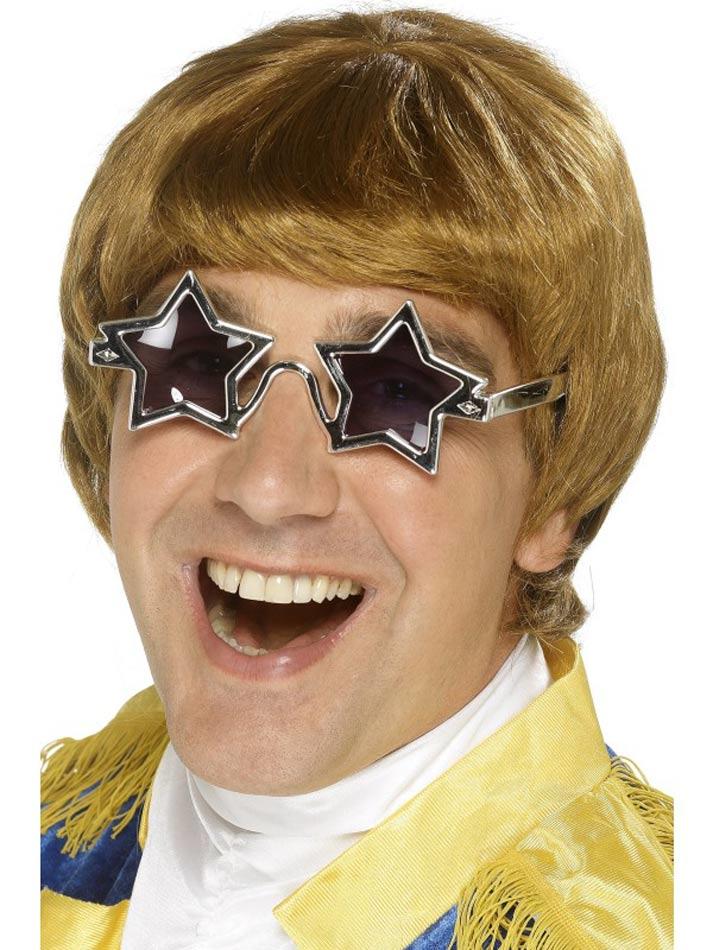 Elton John Star Man Wig and Glasses by Smiffy 42281 available here at Karnival Costumes online party shop