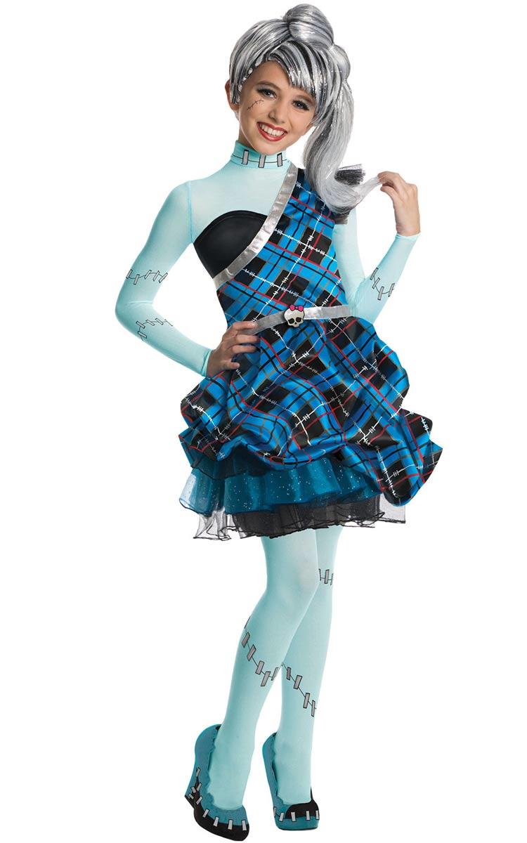 Deluxe Monster High Frankie Stein Fancy Dress Costume by Rubies 880991 available here at Karnival Costumes