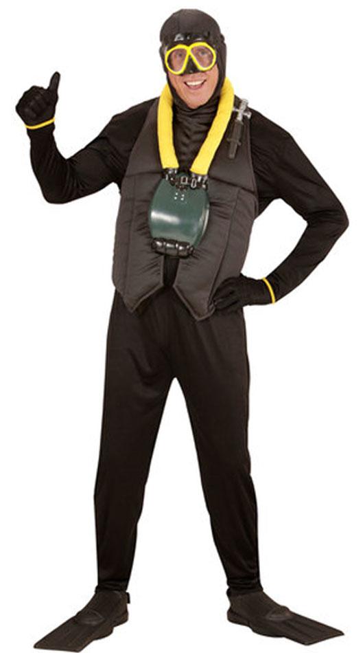 Scuba Diver Frogman Costume for Adults by Widmann 7461 available in all sizes here at Karnival Costumes online party shop
