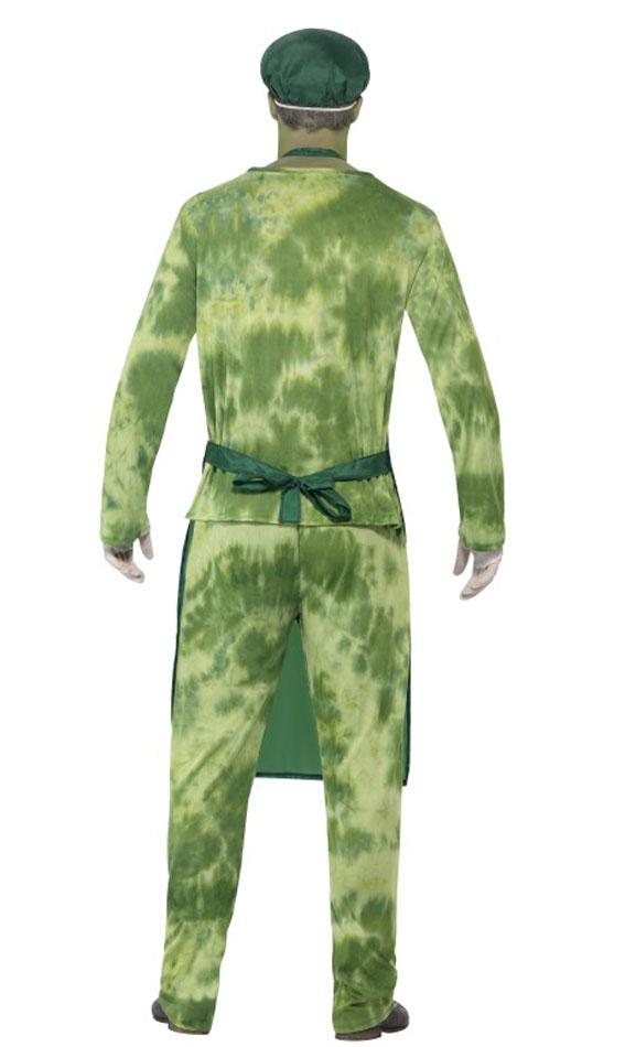 Back view of Biohazard Male Halloween Zombie Costume by Smiffy 40049 available here at Karnival Costumes online Halloween party shop