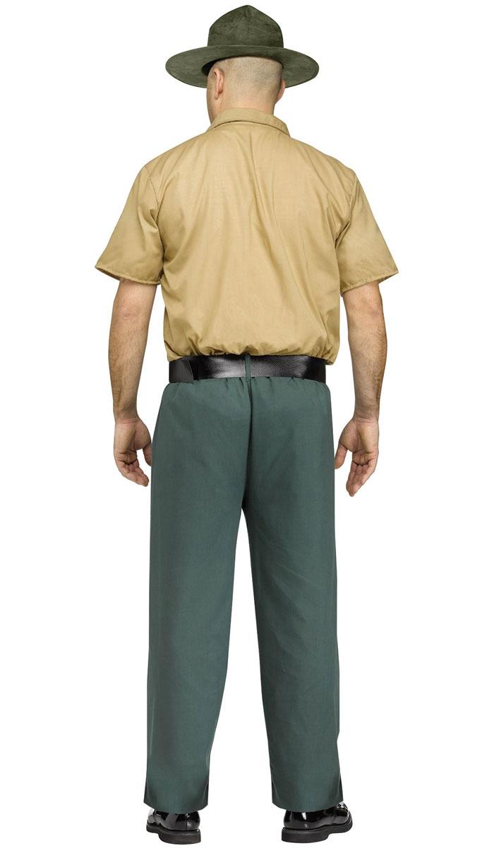 American Marine Drill Instructor Costume - rear view -  by Fun World 133444 available in the UK here at Karnival Costumes online party shop