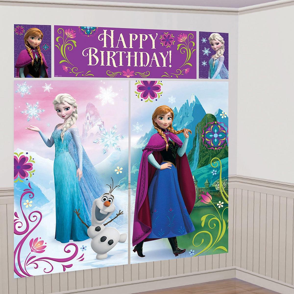 Disney's Frozen 5pc Scene Setter Pack by Amscan 999262 available here at Karnival Costumes online party shop